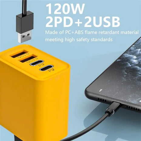 Fast Charging 4 Ports Mobile Phone Charger