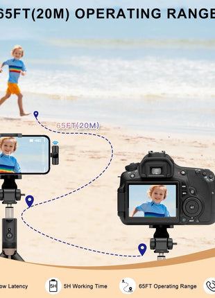 ClipWave™ Wireless Lavalier Mic , Mini Portable Microphone for iPhone &amp; Android