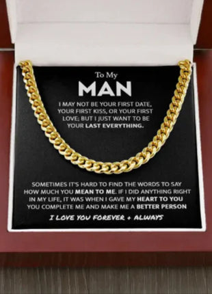14K Gold Cuban Link Necklace – Premium Gift Set