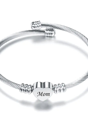 Stainless Steel Braided Bracelets for Mother's Day