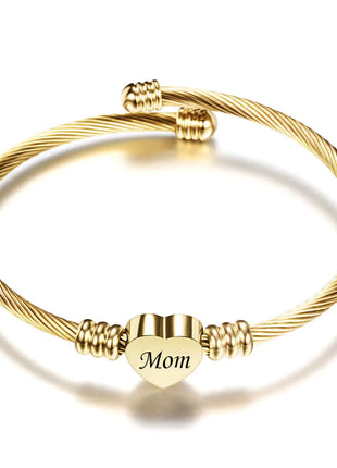 Stainless Steel Braided Bracelets for Mother's Day