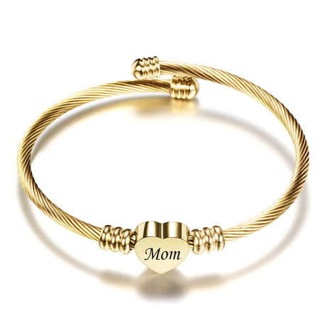 Stainless Steel Braided Bracelets for Mother's Day