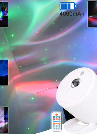 LED Rechargeable Aurora Star Sky Light Projector