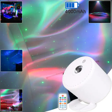 LED Rechargeable Aurora Star Sky Light Projector