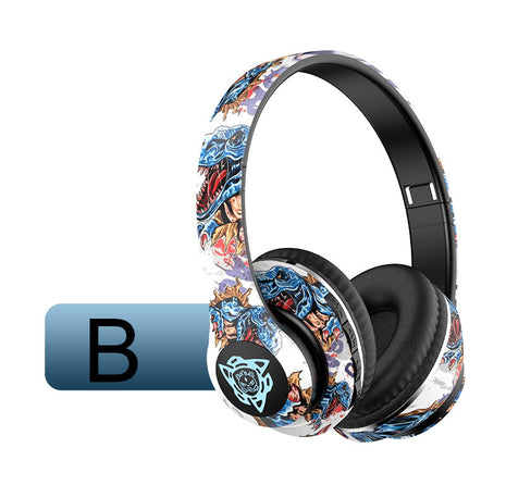 NNEDSZ Wireless Bluetooth Headphones - Stylish Over-Ear Design with Long Battery Life, Hi-Fi Sound, and Universal Compatibility (colour B)-0