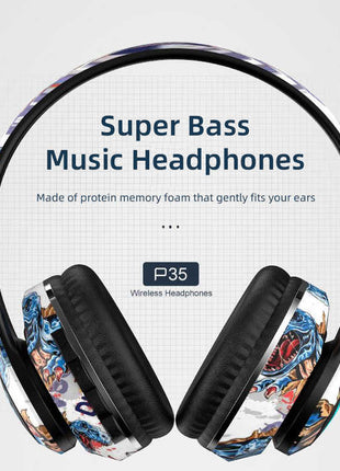 NNEDSZ Wireless Bluetooth Headphones - Stylish Over-Ear Design with Long Battery Life, Hi-Fi Sound, and Universal Compatibility (colour B)-1