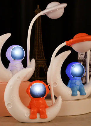 Astronaut Moon Night Light LED Desk Lamp