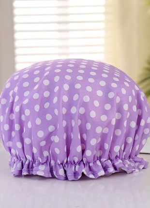 Disposable Double-layer Waterproof Shower Cap for Hair