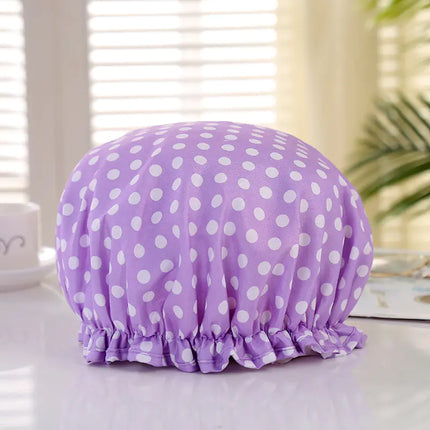 Disposable Double-layer Waterproof Shower Cap for Hair