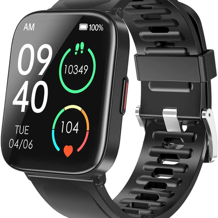 DUREXO Smartwatch 5ATM Waterproof Fitness Mens Smartwatch 1.69 Touch Screen Fitness Watch Multi-Sport Mode Smartwatch Compatible with Android iOS Phones