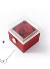 Red Box Silver Necklace