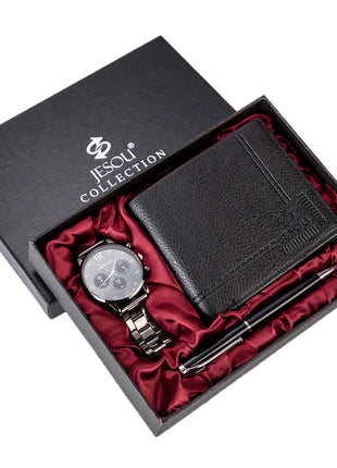 Men's Gift Set with Watch, Wallet, and Pen Combo