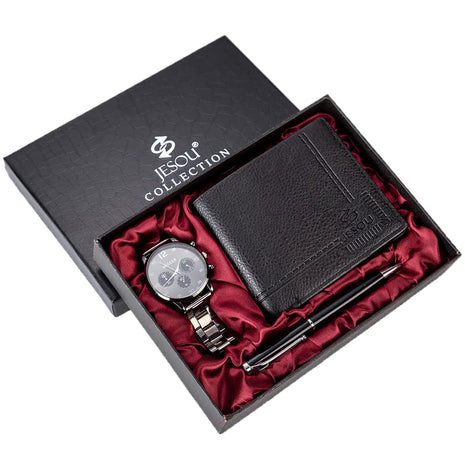 Men's Gift Set with Watch, Wallet, and Pen Combo