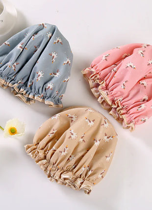 Disposable Double-layer Waterproof Shower Cap for Hair