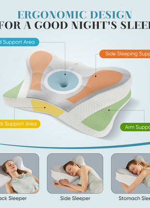 Memory foam contour neck pillow – view 7