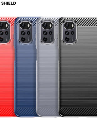 Moto G22 Carbon Fiber Full Protection Case (Wholesale)