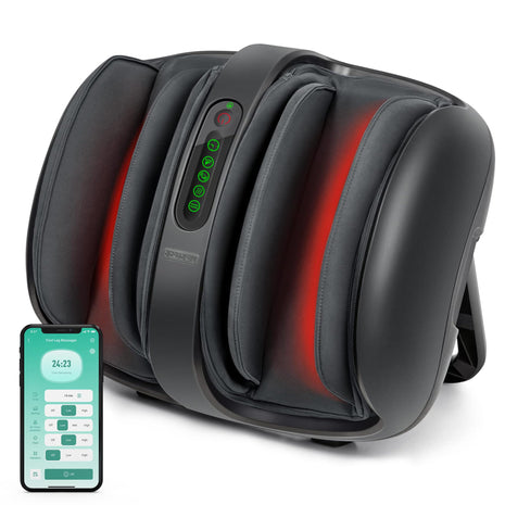 Nekteck shiatsu foot and calf massager – Black, app control version