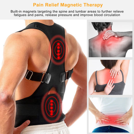Back posture corrector with lumbar belt – view 8