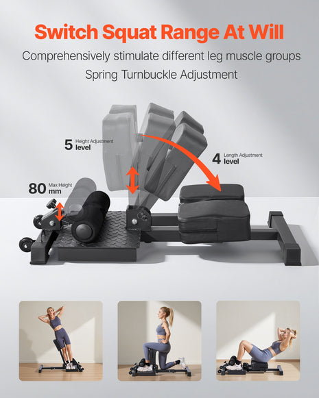 Multi‑Function Sissy Squat Machine for Leg & Core Training