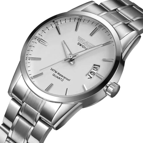 New Steel Band Watch for Men - Non-Mechanical Model