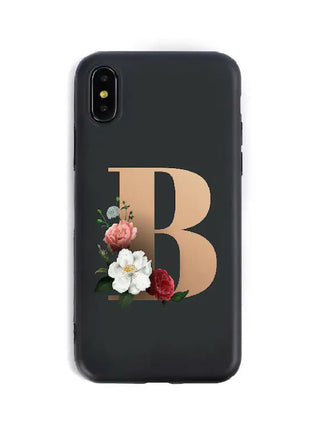 Silicone Phone Cases with English Alphabet Design