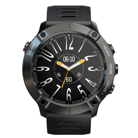 Waterproof Fitness Watch with Heart Rate & Step Counter – Black