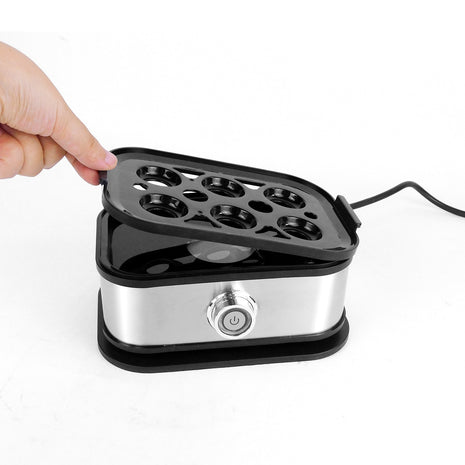 Electric Egg Boiler Stainless Steel Egg Cooker Poacher Streamer Fits Eggs