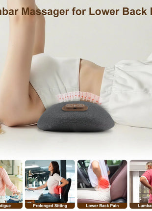 3-in-1 lumbar support pillow – dark grey – view 4