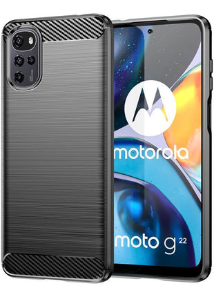 Moto G22 Carbon Fiber Full Protection Case (Wholesale)