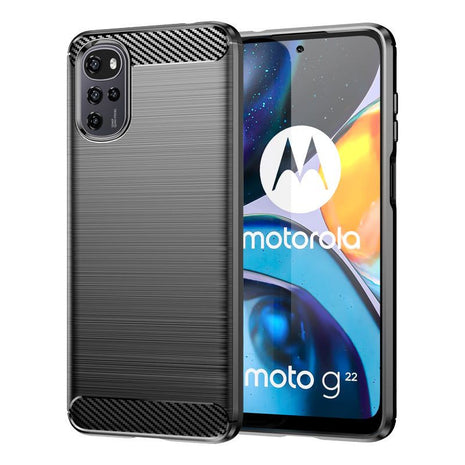 Moto G22 Carbon Fiber Full Protection Case (Wholesale)