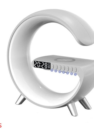 G‑Shaped LED Lamp with Bluetooth Speaker & Wireless Charger