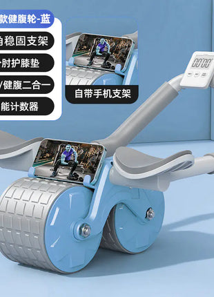 Elbow Support Ab Wheel with Automatic Rebound Fitness