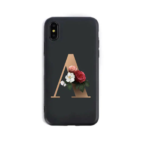 Silicone Phone Cases with English Alphabet Design