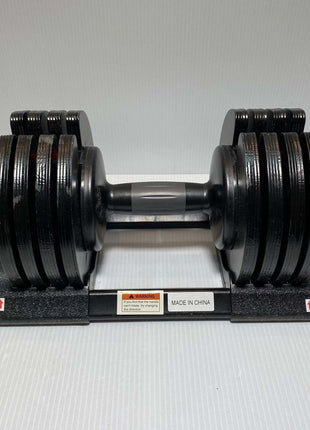 ALTLER 52LB Adjustable Dial Dumbbell Set with tray for home strength training