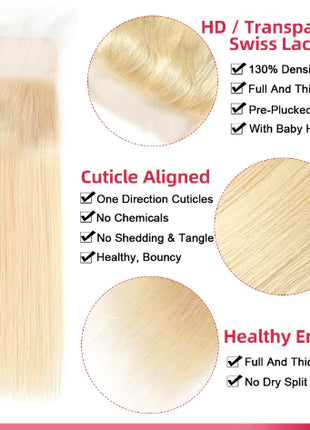Straight Lace Closure Topper Hairpiece