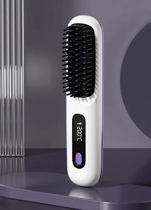 2 In 1 Wireless Hair Straightener Brush