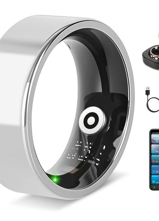 Titanium smart ring – Silver – view 22