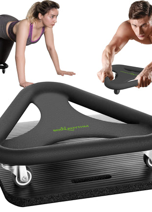 BODY RHYTHM Ab Wheel Roller – Triangular Core Trainer