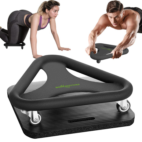 BODY RHYTHM Ab Wheel Roller – Triangular Core Trainer