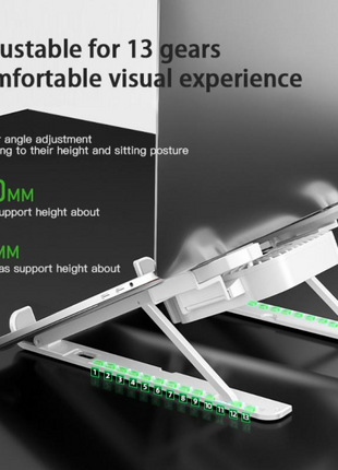 Adjustable Laptop Cooling Stand with Built‑In Fan