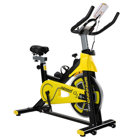 SPINNING SP 2207 ultra quiet home exercise bike with compact design and dial display