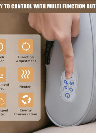 Heated Kneading Massage Pillow – Apricot – view 4