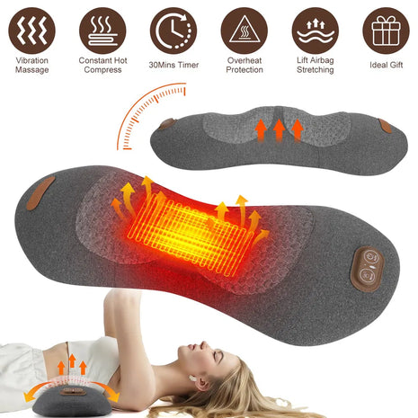 3-in-1 lumbar support pillow – dark grey – view 11