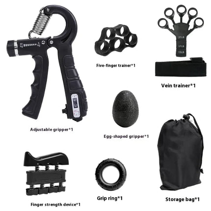 Adjustable Hand Grip Strengthener with Counter