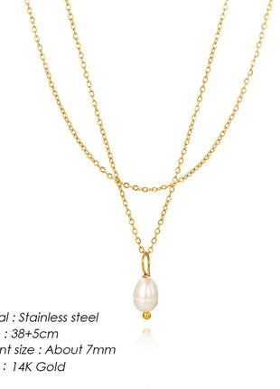 Double-Layer Pearl Necklace