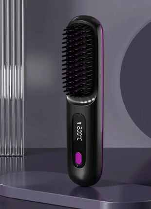 2 In 1 Wireless Hair Straightener Brush