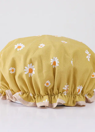 Disposable Double-layer Waterproof Shower Cap for Hair