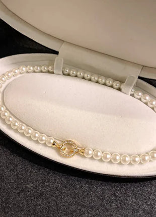 Pearl Clasp Choker