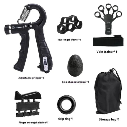 Adjustable Hand Grip Strengthener with Counter