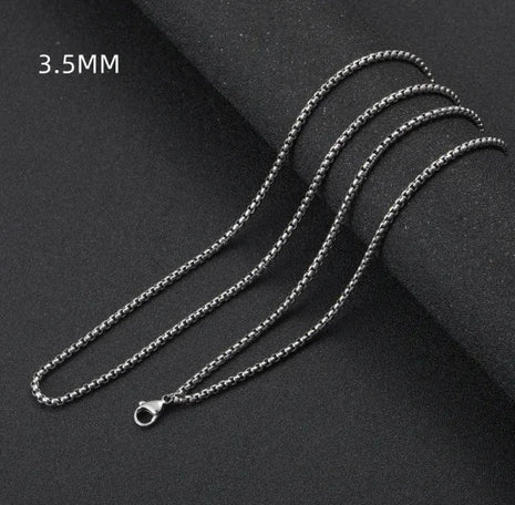 Square Pearl Stainless Steel Necklace
